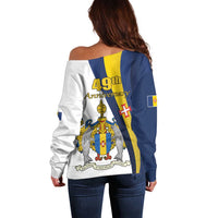 Portugal Madeira Day 1st July Off Shoulder Sweater Das Ilhas as Mais Belas e Livres LT17