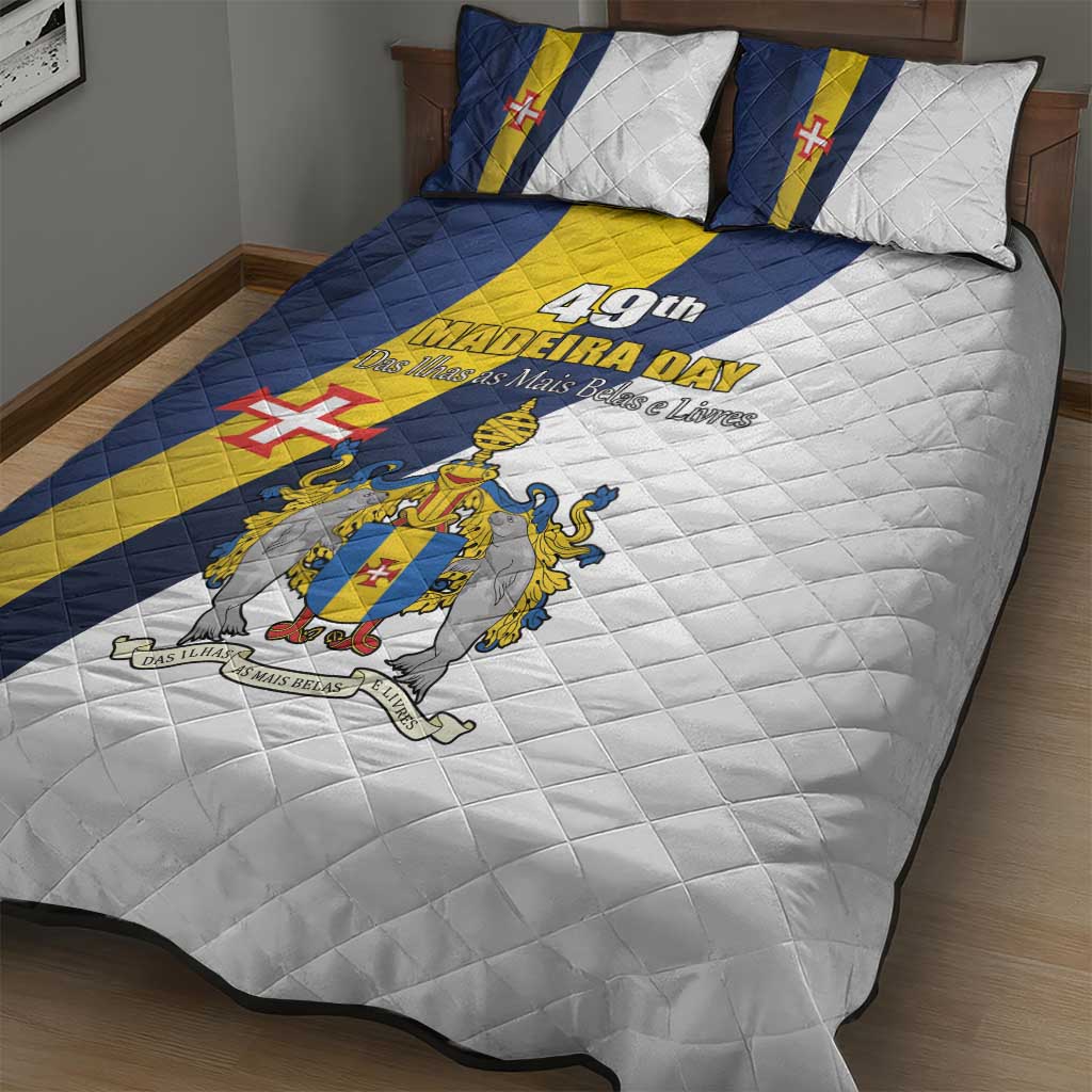 Portugal Madeira Day 1st July Quilt Bed Set Das Ilhas as Mais Belas e Livres LT17