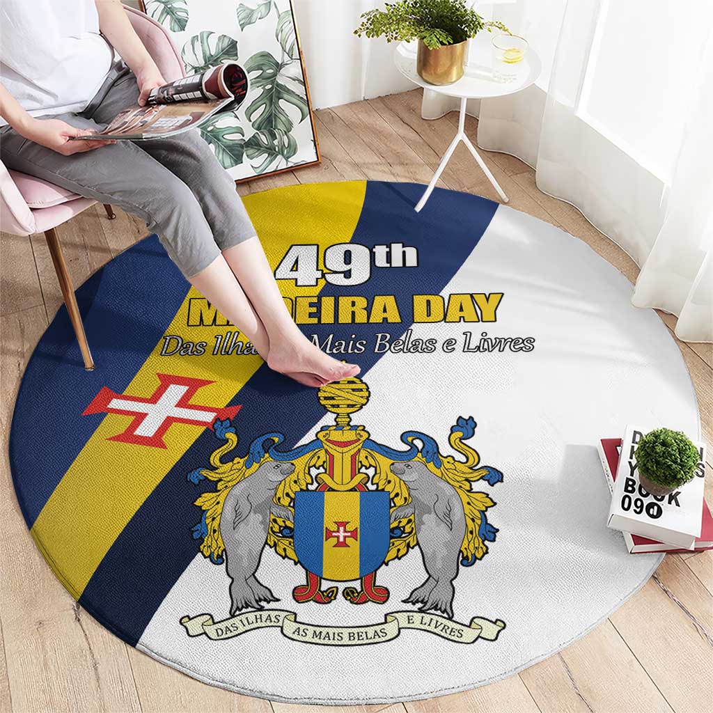 Portugal Madeira Day 1st July Round Carpet Das Ilhas as Mais Belas e Livres LT17