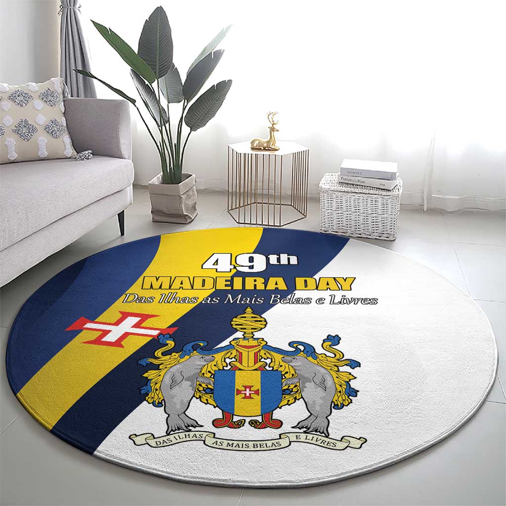 Portugal Madeira Day 1st July Round Carpet Das Ilhas as Mais Belas e Livres LT17