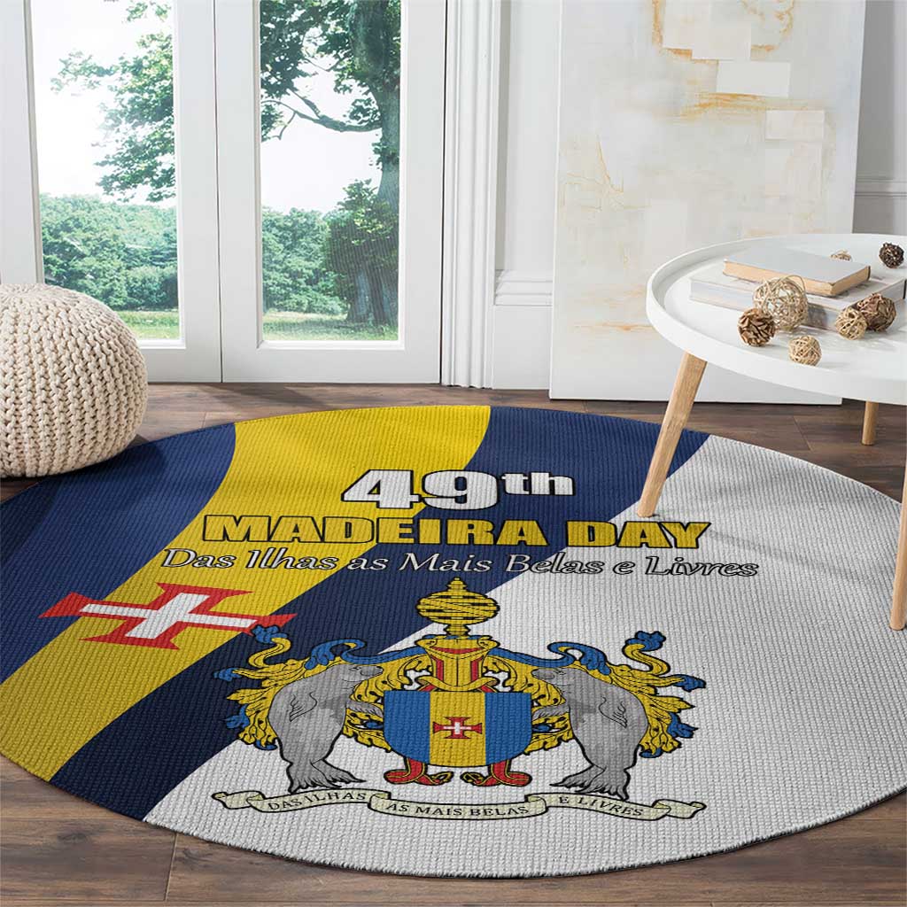 Portugal Madeira Day 1st July Round Carpet Das Ilhas as Mais Belas e Livres LT17