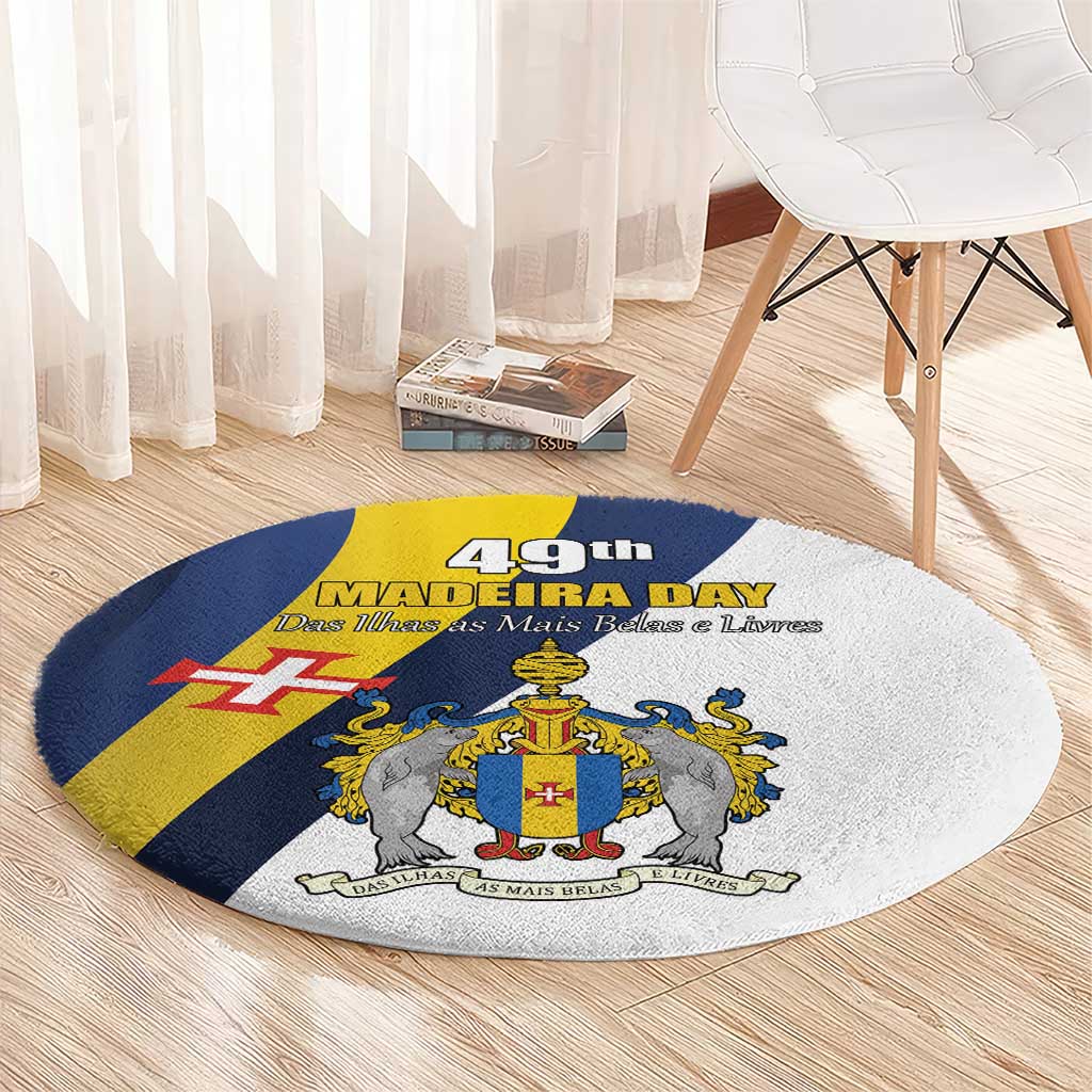 Portugal Madeira Day 1st July Round Carpet Das Ilhas as Mais Belas e Livres LT17