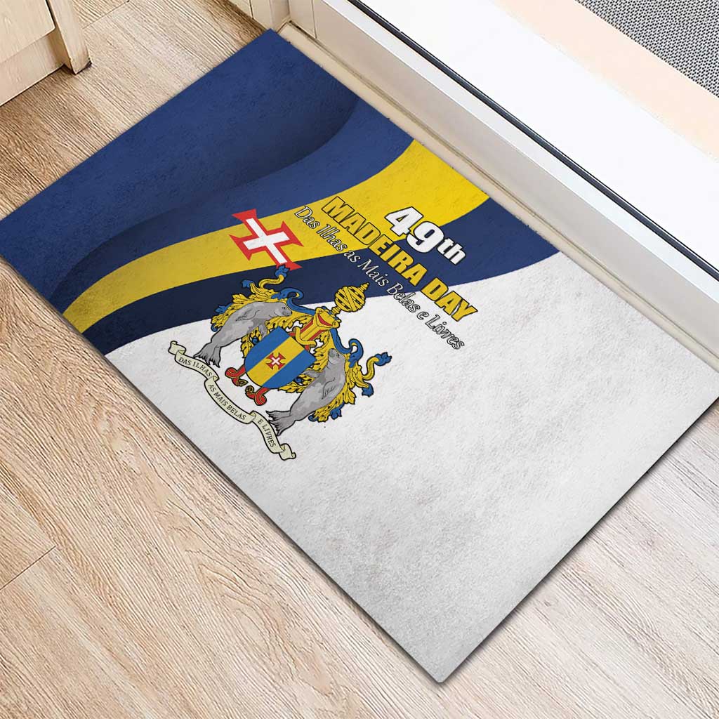 Portugal Madeira Day 1st July Rubber Doormat Das Ilhas as Mais Belas e Livres LT17