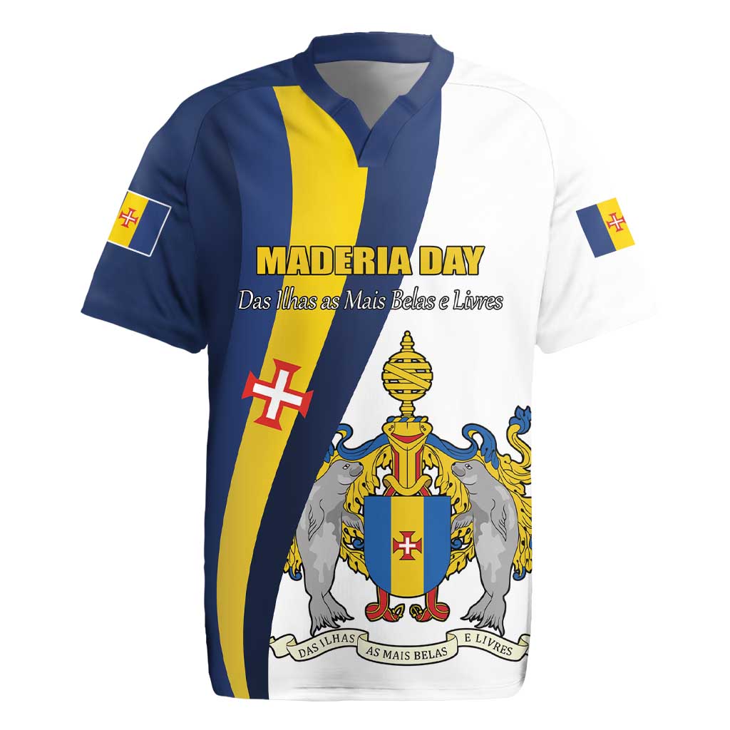 Portugal Maderia Day 1st July Rugby Jersey Das Ilhas as Mais Belas e Livres
