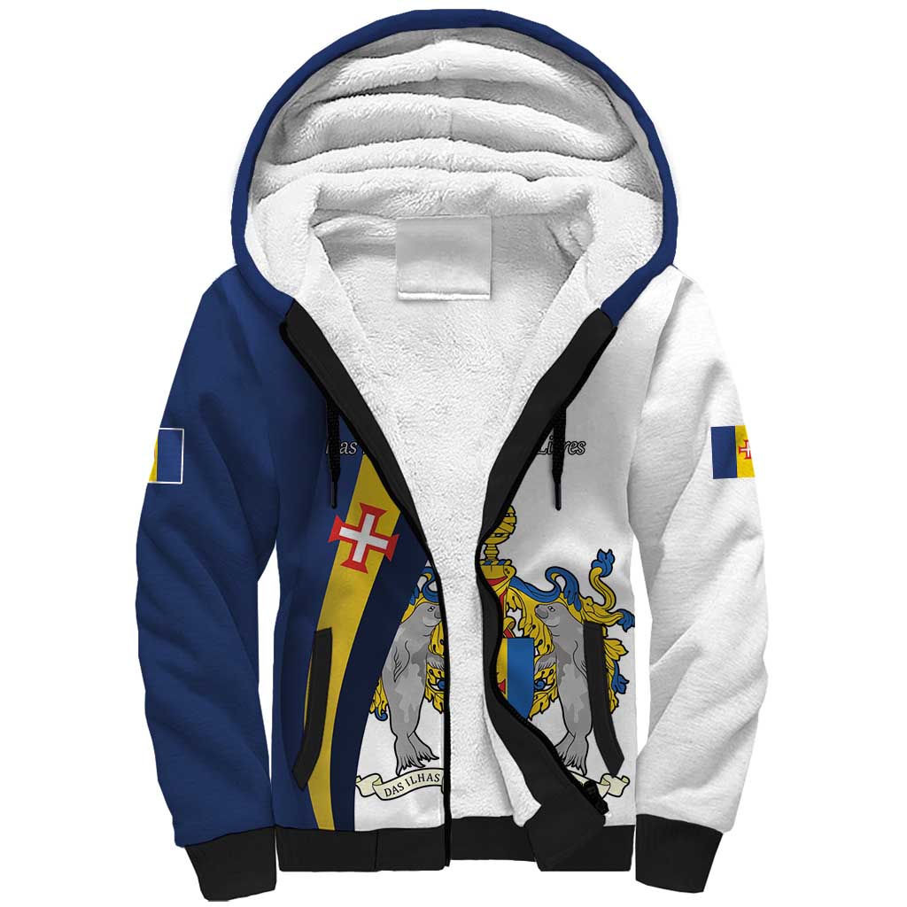 Portugal Madeira Day 1st July Sherpa Hoodie Das Ilhas as Mais Belas e Livres LT17