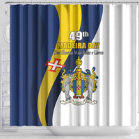 Portugal Madeira Day 1st July Shower Curtain Das Ilhas as Mais Belas e Livres LT17
