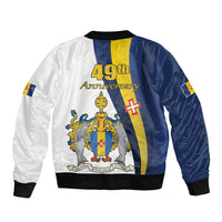 Portugal Madeira Day 1st July Sleeve Zip Bomber Jacket Das Ilhas as Mais Belas e Livres LT17