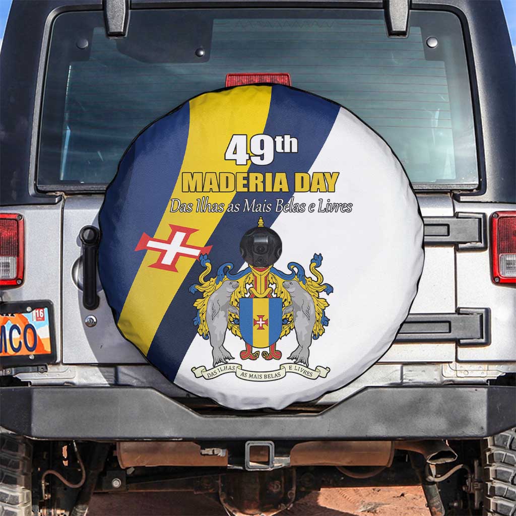 Portugal Maderia Day 1st July Spare Tire Cover Das Ilhas as Mais Belas e Livres