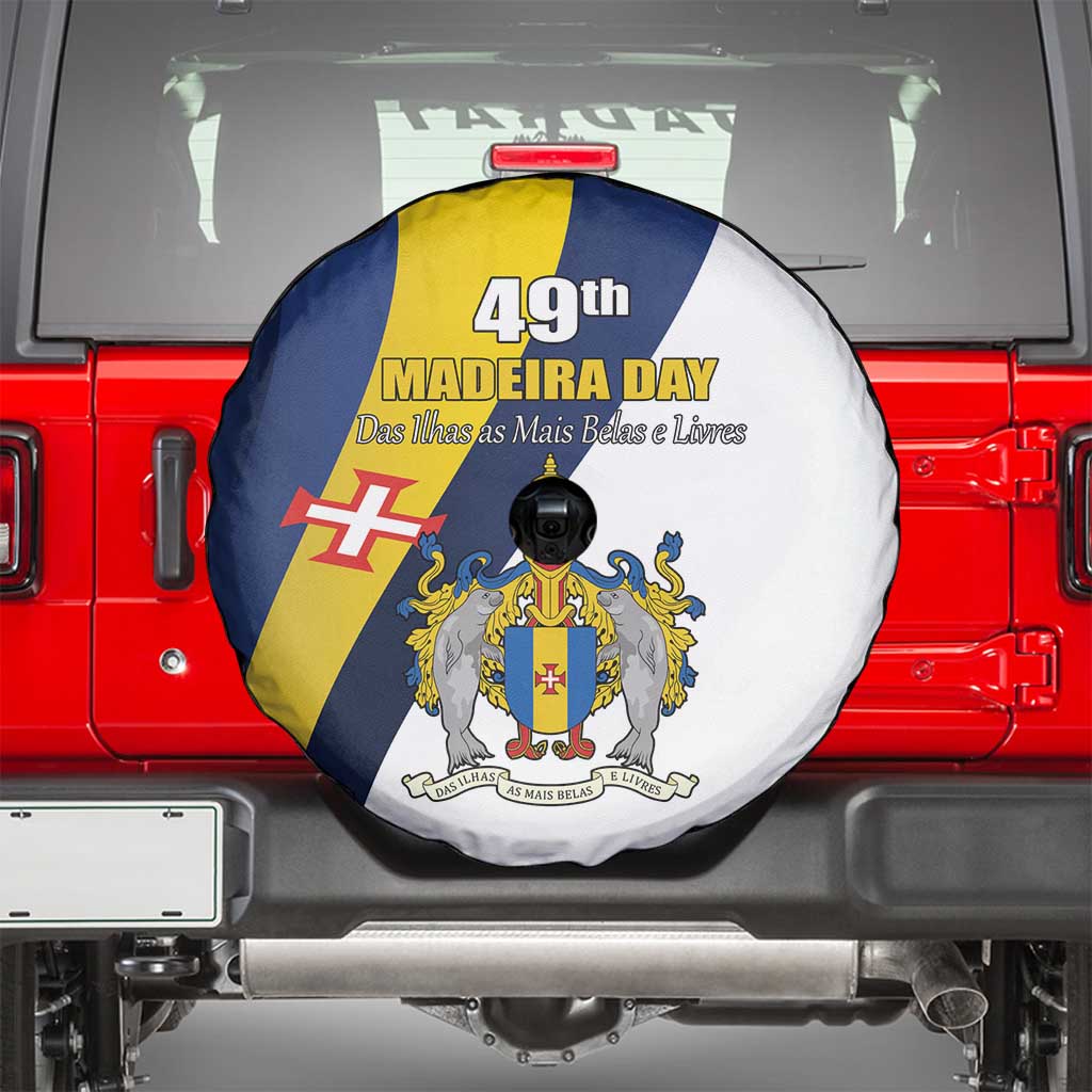 Portugal Madeira Day 1st July Spare Tire Cover Das Ilhas as Mais Belas e Livres LT17