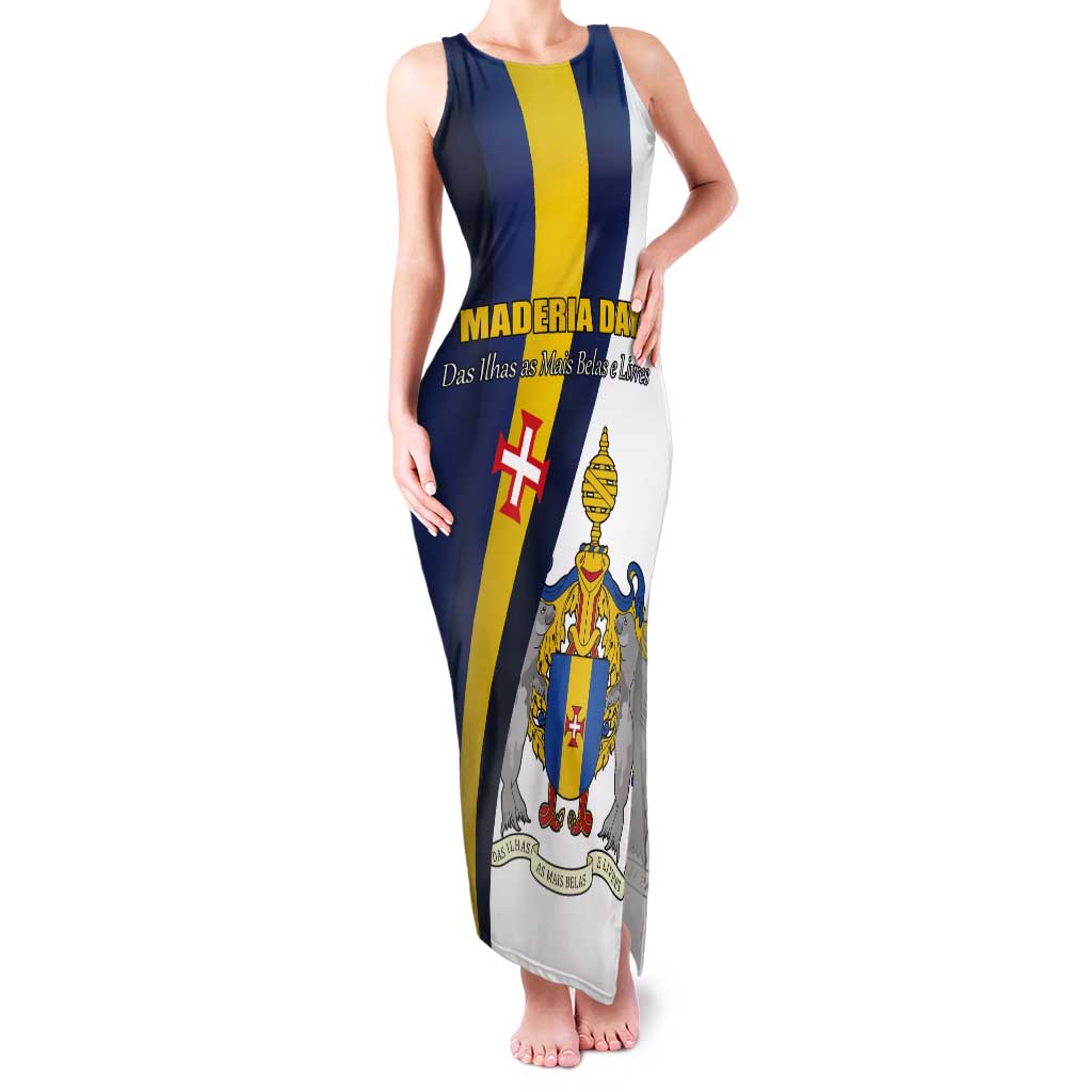 Portugal Maderia Day 1st July Tank Maxi Dress Das Ilhas as Mais Belas e Livres