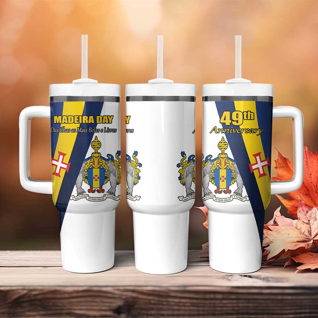 Portugal Madeira Day 1st July Tumbler With Handle Das Ilhas as Mais Belas e Livres LT17