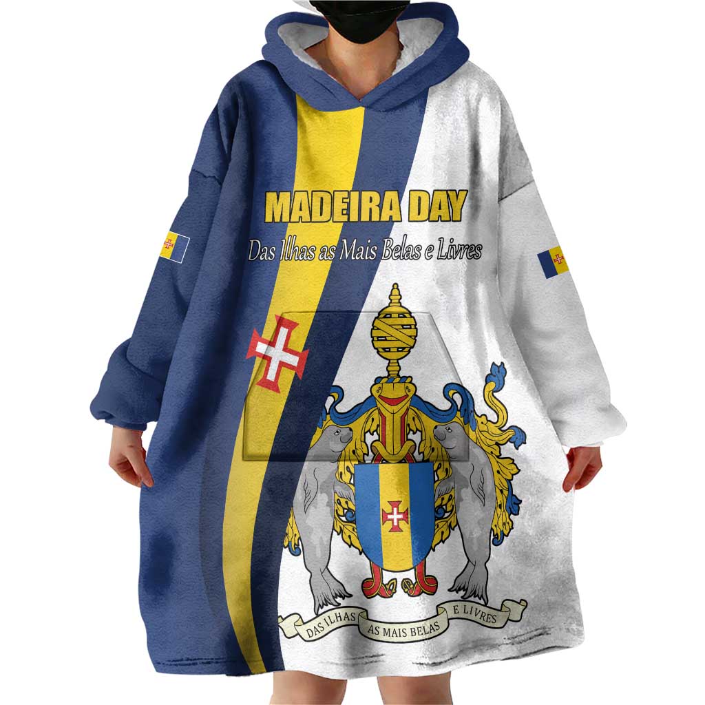 Portugal Madeira Day 1st July Wearable Blanket Hoodie Das Ilhas as Mais Belas e Livres LT17