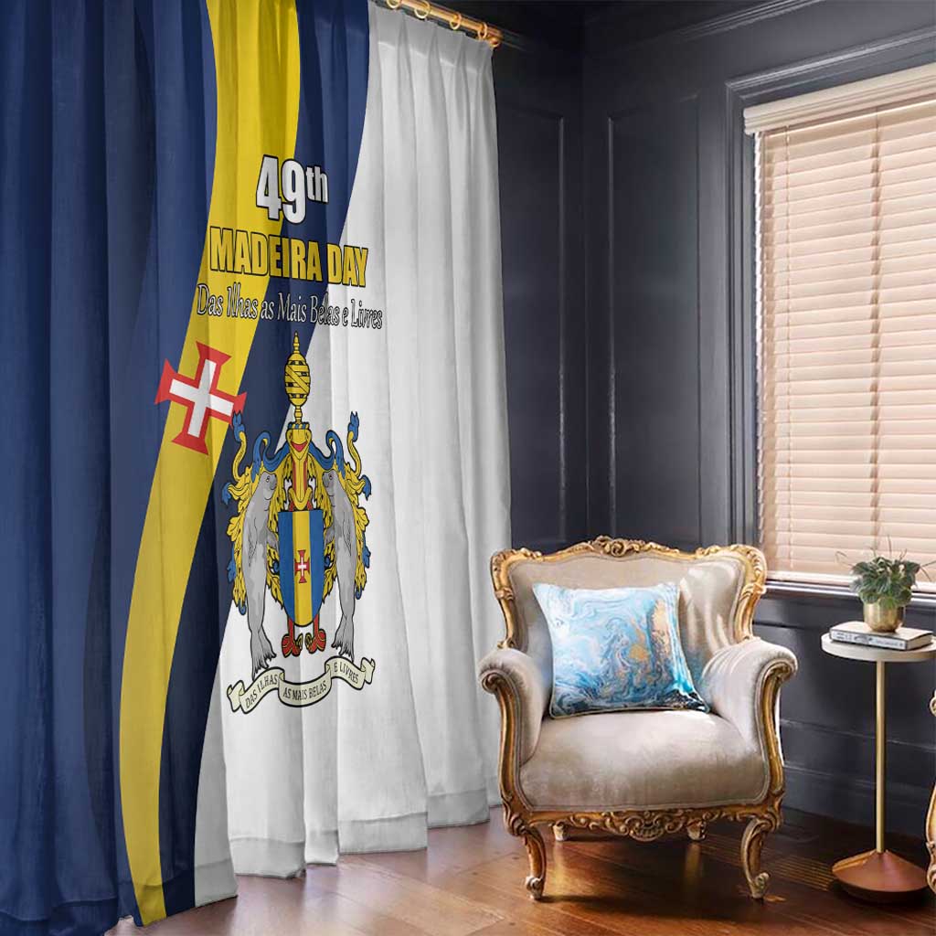 Portugal Madeira Day 1st July Window Curtain Das Ilhas as Mais Belas e Livres LT17