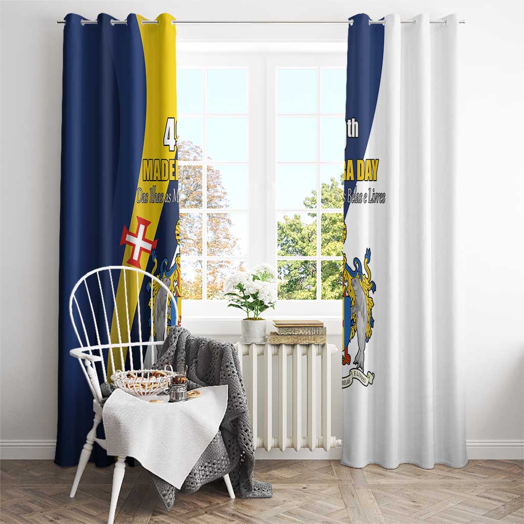 Portugal Madeira Day 1st July Window Curtain Das Ilhas as Mais Belas e Livres LT17