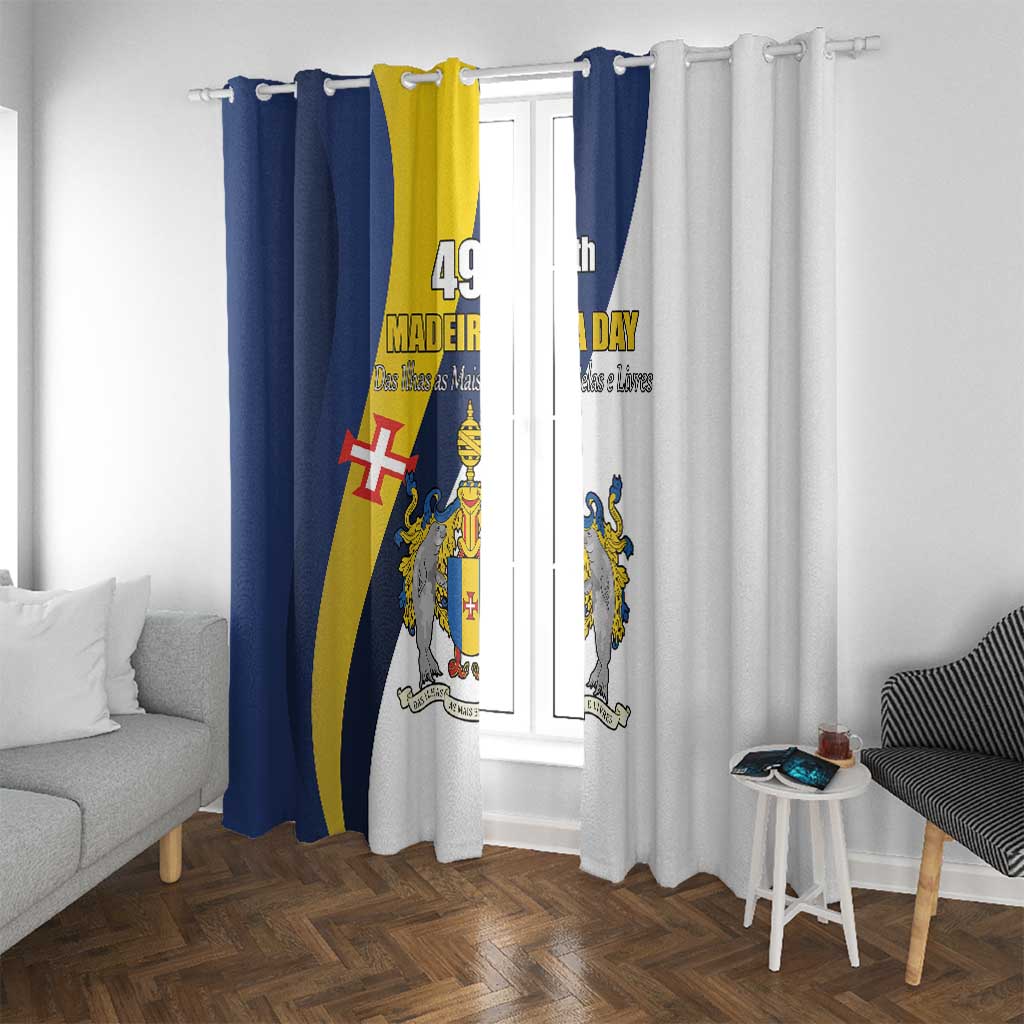 Portugal Madeira Day 1st July Window Curtain Das Ilhas as Mais Belas e Livres LT17