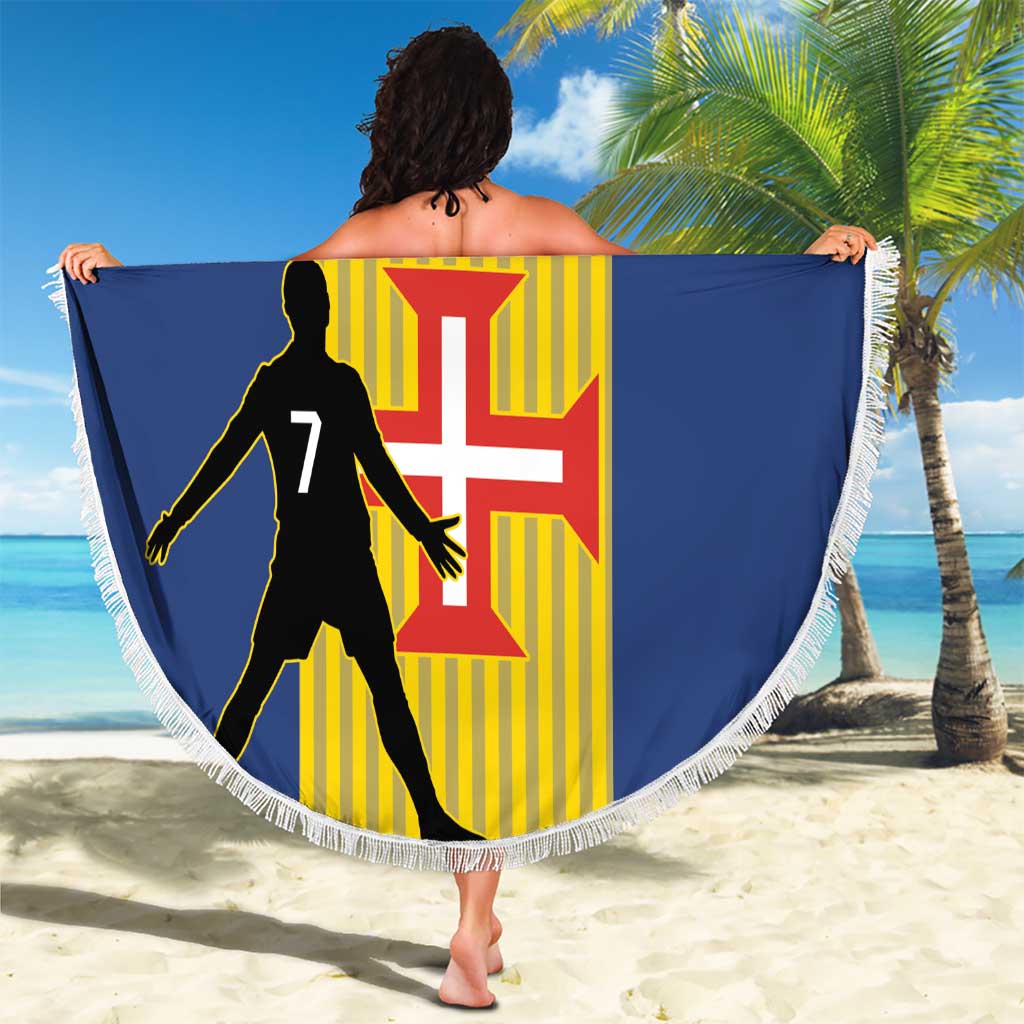 Custom Portugal Maderia Football Beach Blanket Sporty Style