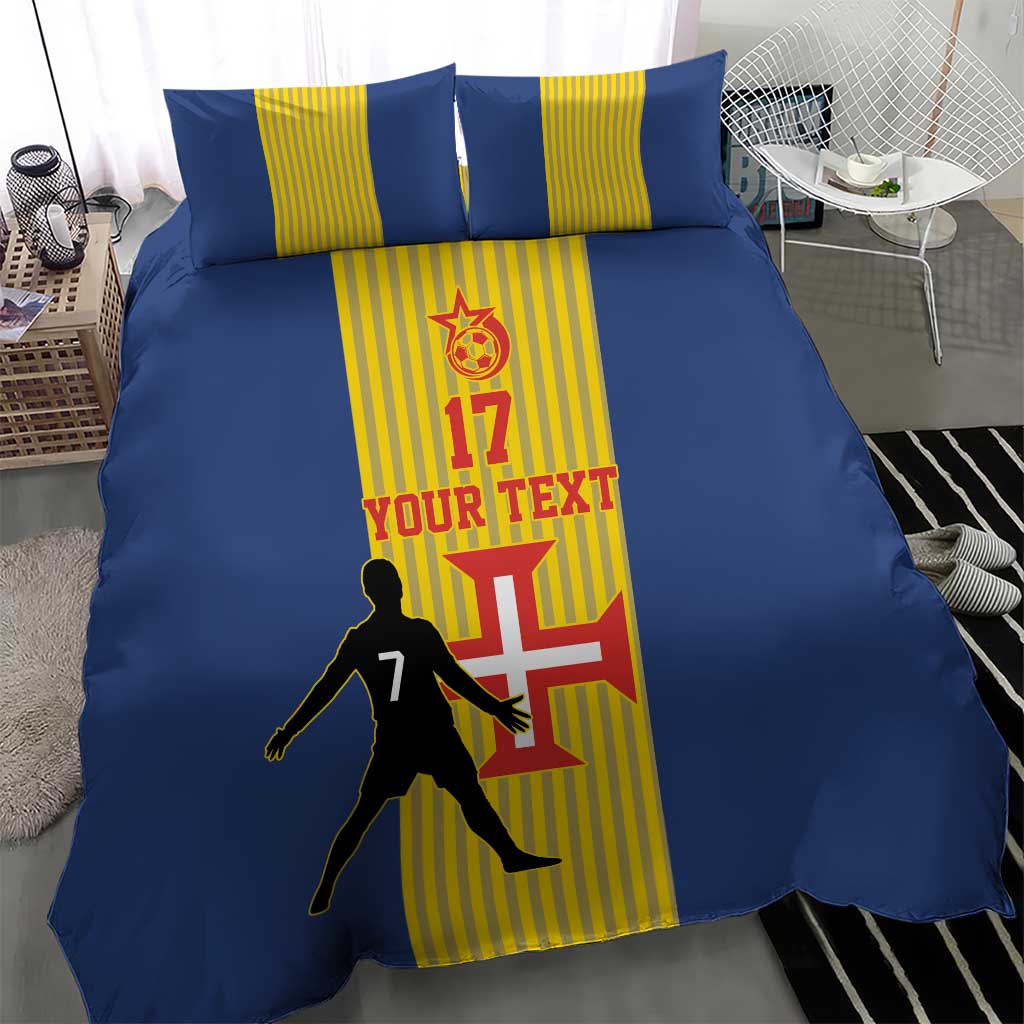 Custom Portugal Maderia Football Bedding Set Sporty Style