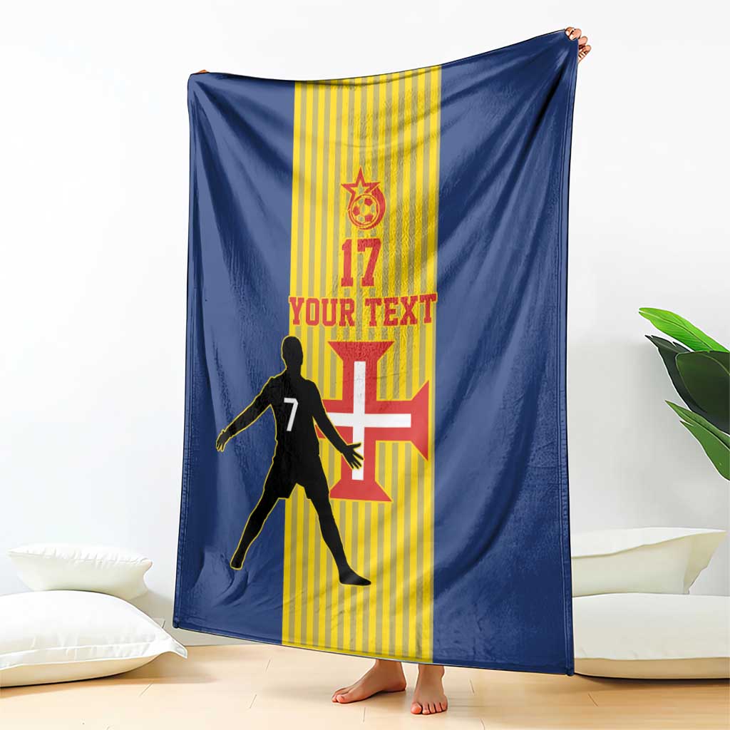 Custom Portugal Maderia Football Blanket Sporty Style