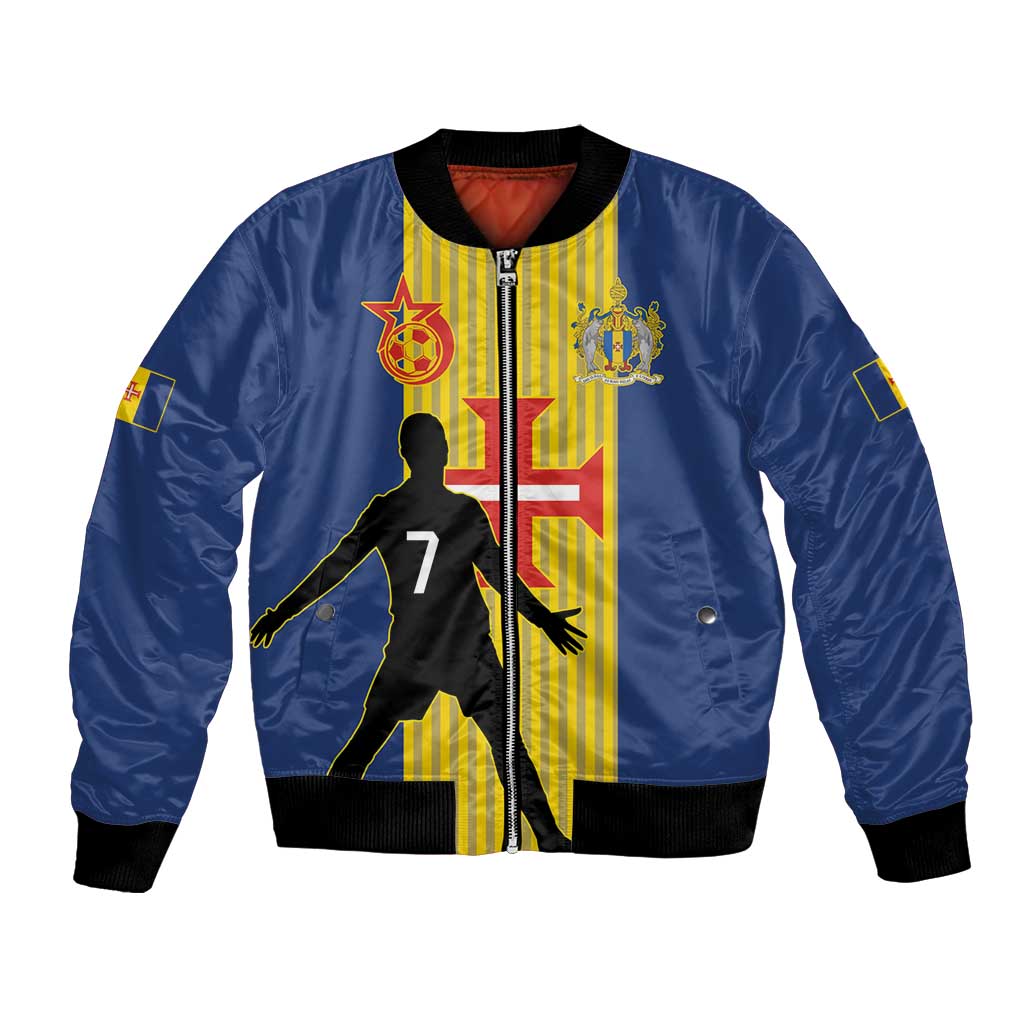 Custom Portugal Maderia Football Bomber Jacket Sporty Style