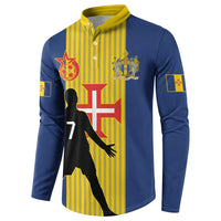 Custom Portugal Maderia Football Button Sweatshirt Sporty Style