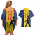 Custom Portugal Maderia Football Couples Matching Off Shoulder Short Dress and Hawaiian Shirt Sporty Style