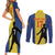 Custom Portugal Maderia Football Couples Matching Short Sleeve Bodycon Dress and Long Sleeve Button Shirt Sporty Style