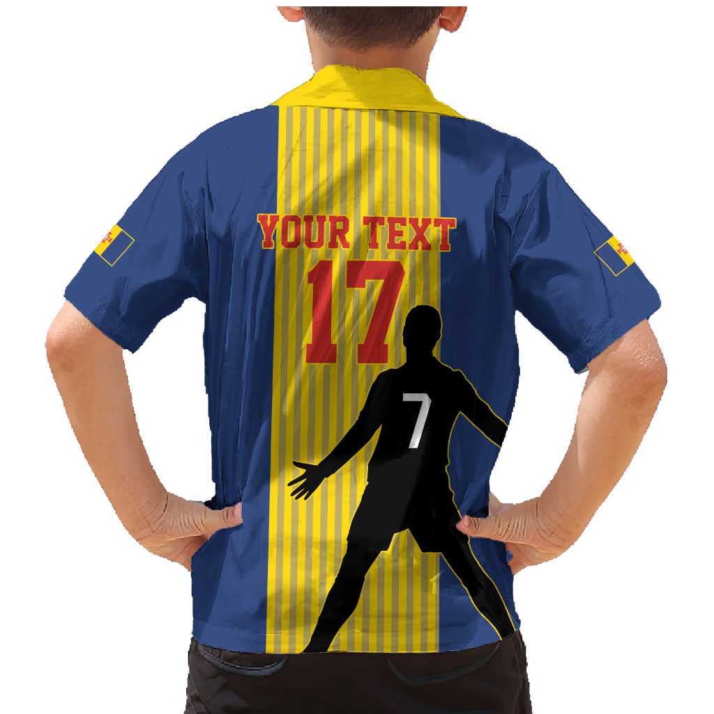 Custom Portugal Maderia Football Family Matching Mermaid Dress and Hawaiian Shirt Sporty Style