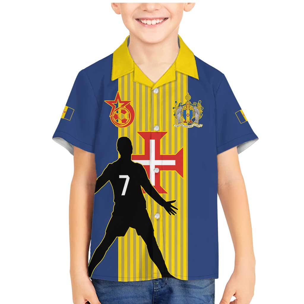 Custom Portugal Maderia Football Family Matching Mermaid Dress and Hawaiian Shirt Sporty Style