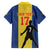 Custom Portugal Maderia Football Family Matching Off The Shoulder Long Sleeve Dress and Hawaiian Shirt Sporty Style