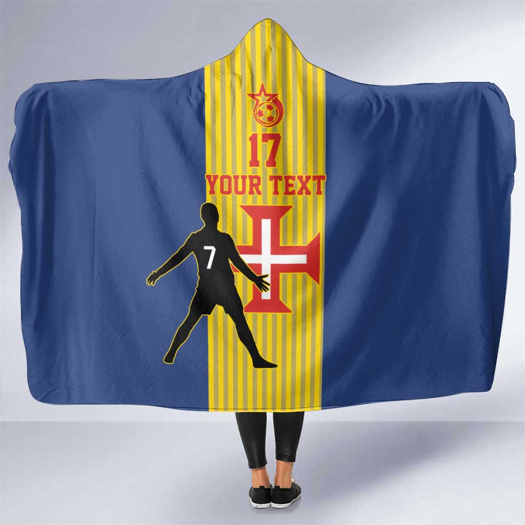 Custom Portugal Maderia Football Hooded Blanket Sporty Style