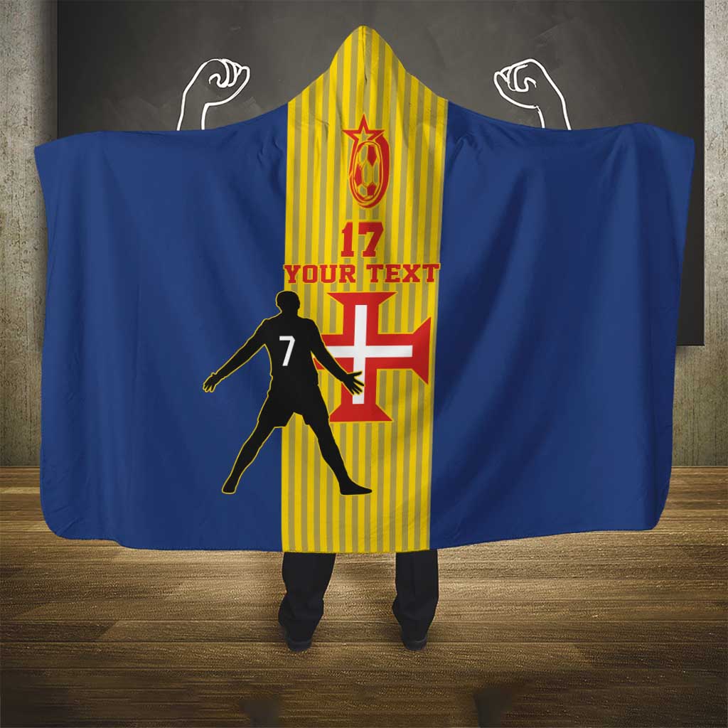 Custom Portugal Maderia Football Hooded Blanket Sporty Style