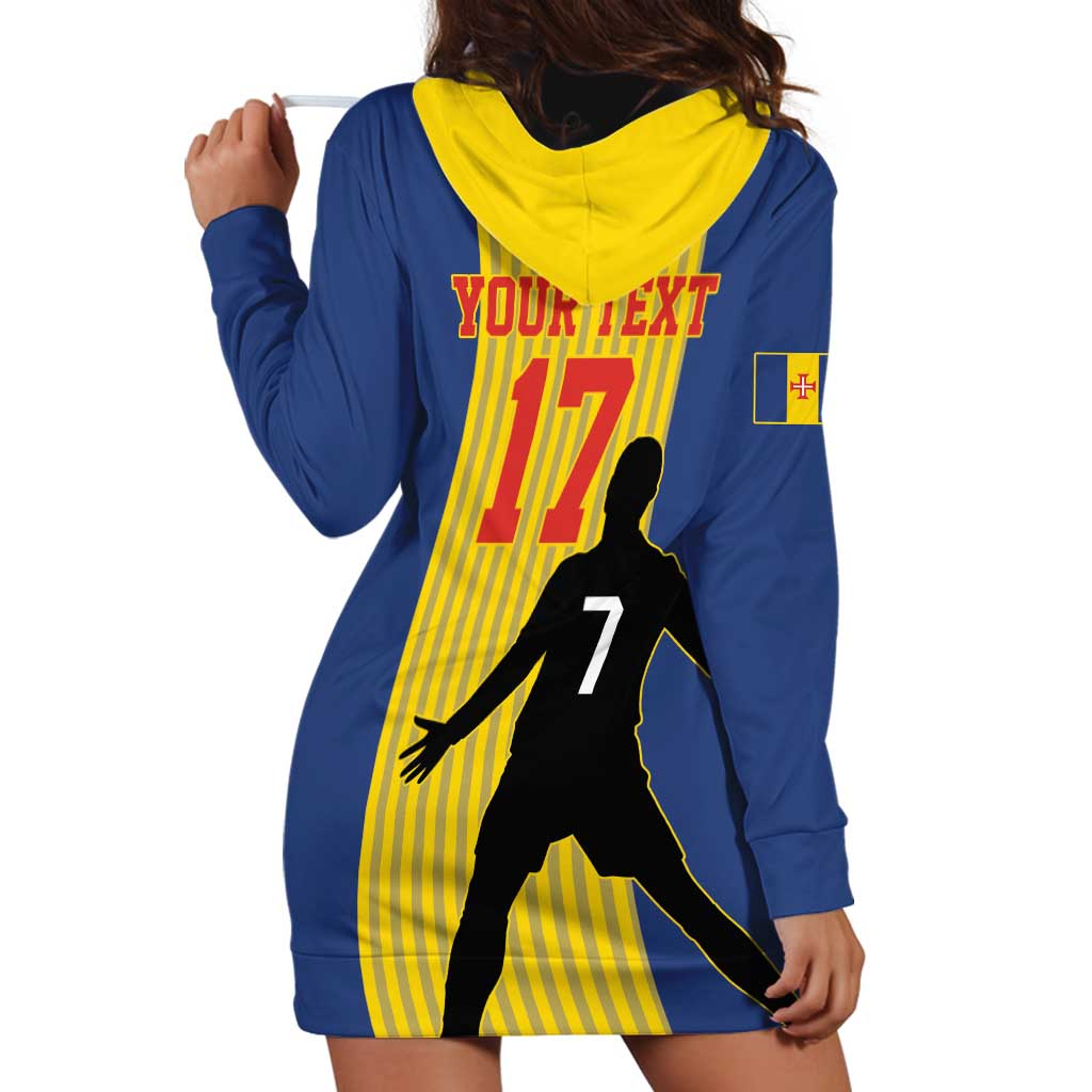 Custom Portugal Maderia Football Hoodie Dress Sporty Style