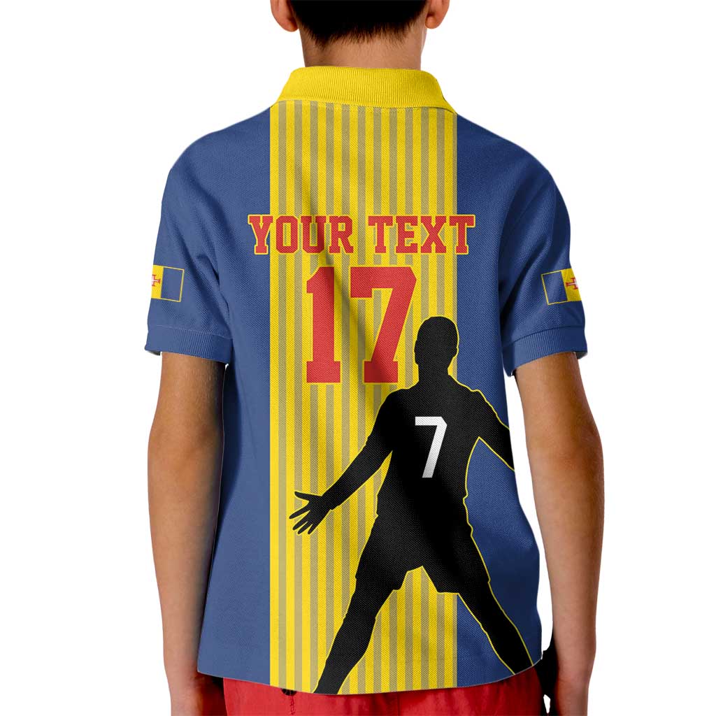 Custom Portugal Maderia Football Kid Polo Shirt Sporty Style