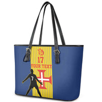 Custom Portugal Maderia Football Leather Tote Bag Sporty Style