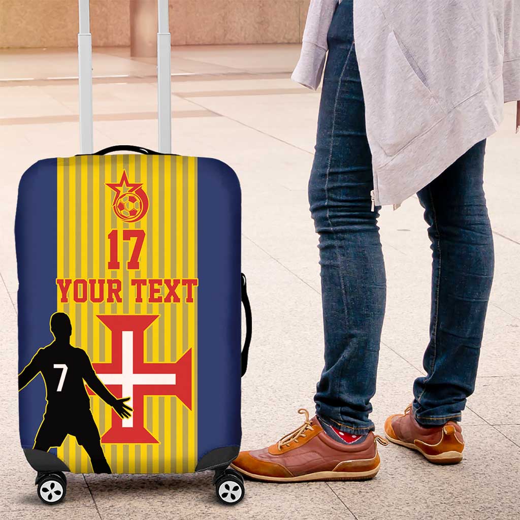 Custom Portugal Maderia Football Luggage Cover Sporty Style
