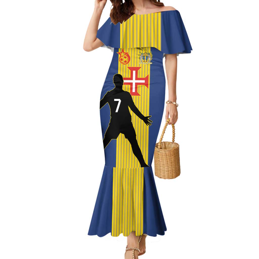 Custom Portugal Maderia Football Mermaid Dress Sporty Style
