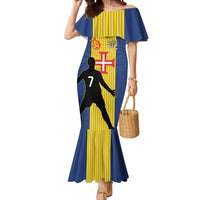 Custom Portugal Maderia Football Mermaid Dress Sporty Style
