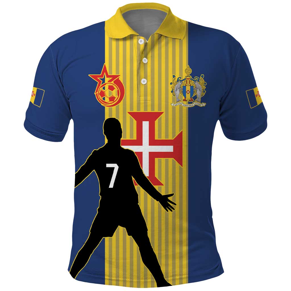 Custom Portugal Maderia Football Polo Shirt Sporty Style