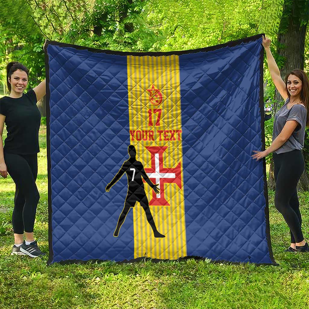 Custom Portugal Maderia Football Quilt Sporty Style