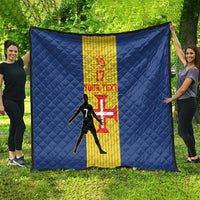 Custom Portugal Maderia Football Quilt Sporty Style