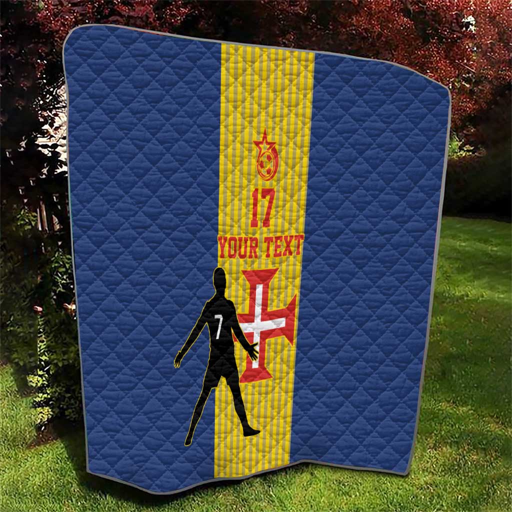 Custom Portugal Maderia Football Quilt Sporty Style