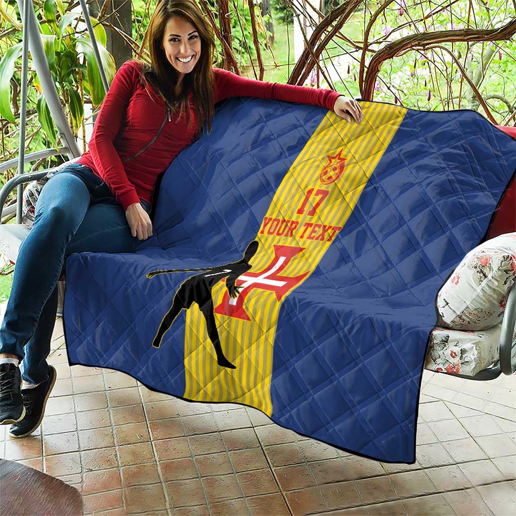 Custom Portugal Maderia Football Quilt Sporty Style