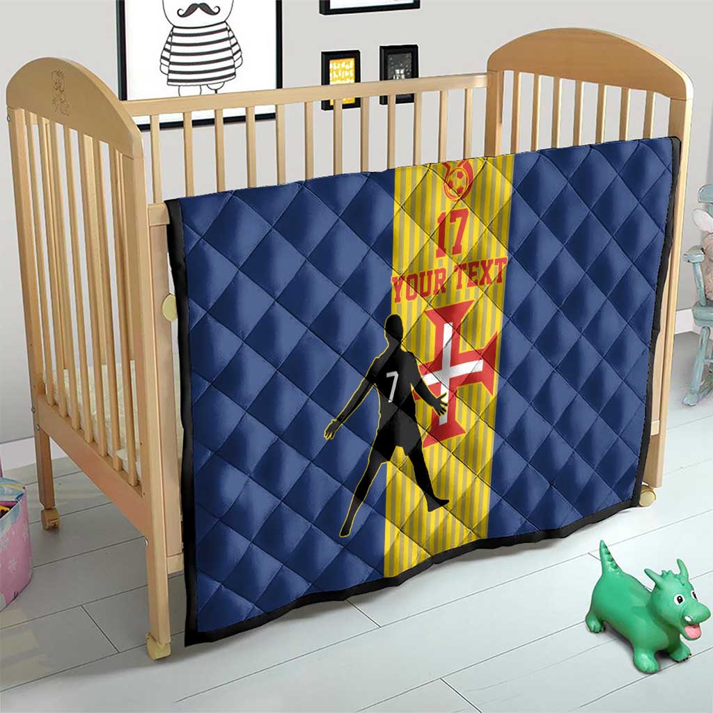 Custom Portugal Maderia Football Quilt Sporty Style