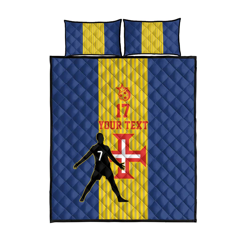 Custom Portugal Maderia Football Quilt Bed Set Sporty Style