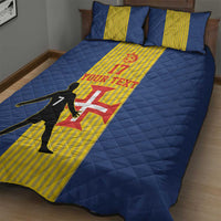 Custom Portugal Maderia Football Quilt Bed Set Sporty Style