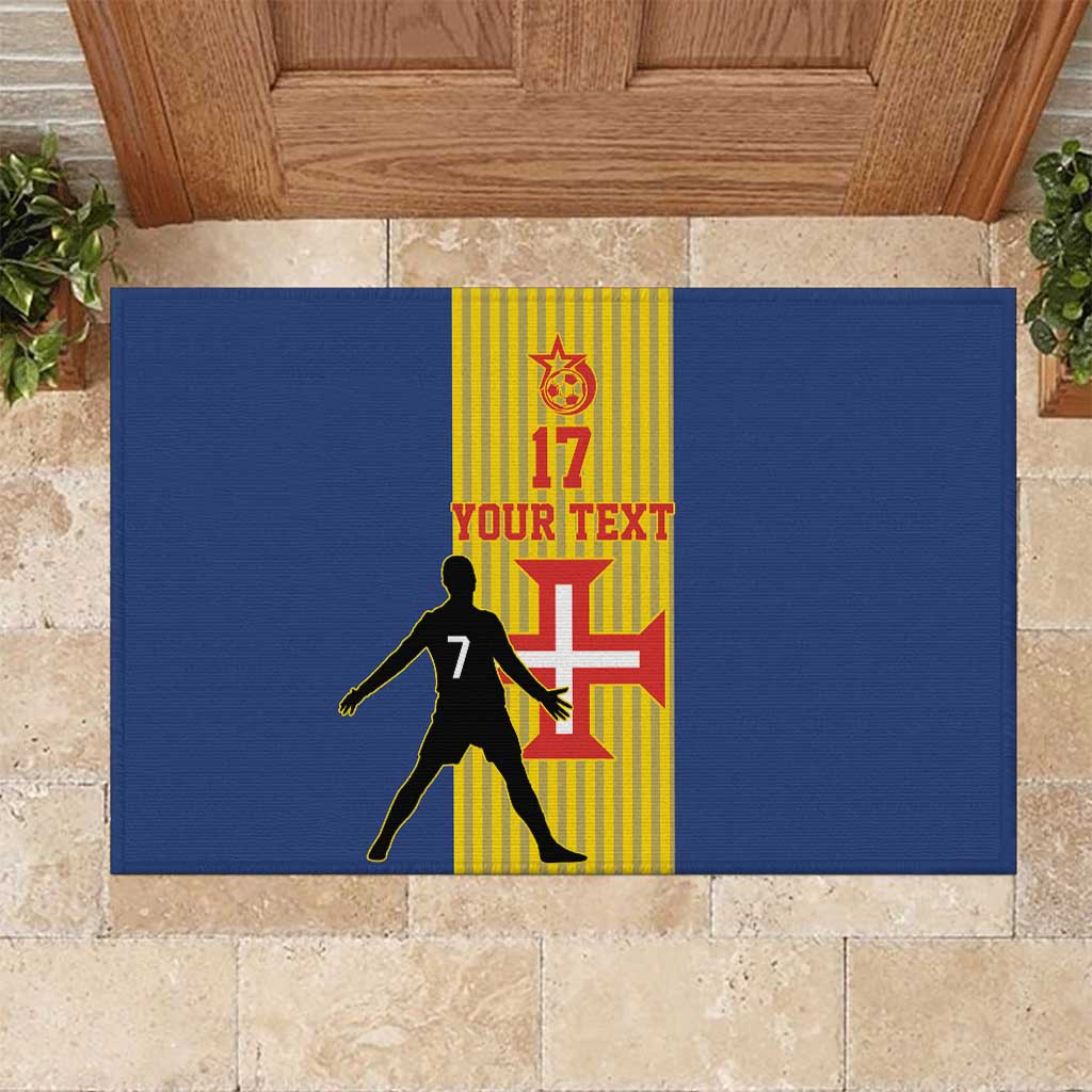 Custom Portugal Maderia Football Rubber Doormat Sporty Style