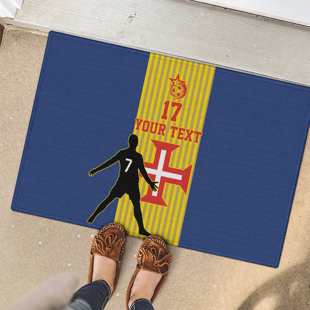 Custom Portugal Maderia Football Rubber Doormat Sporty Style