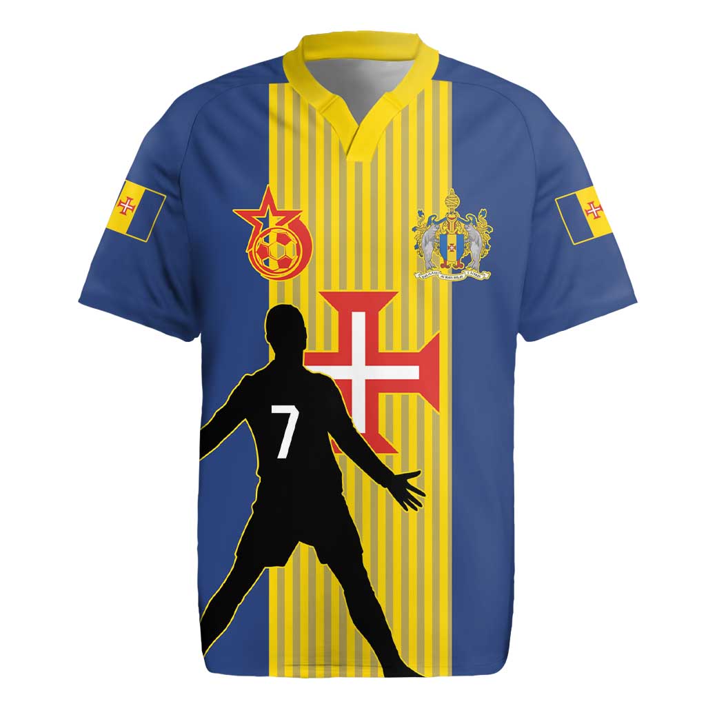 Custom Portugal Maderia Football Rugby Jersey Sporty Style