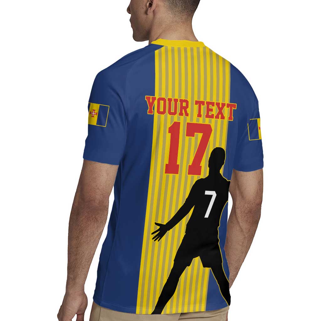 Custom Portugal Maderia Football Rugby Jersey Sporty Style