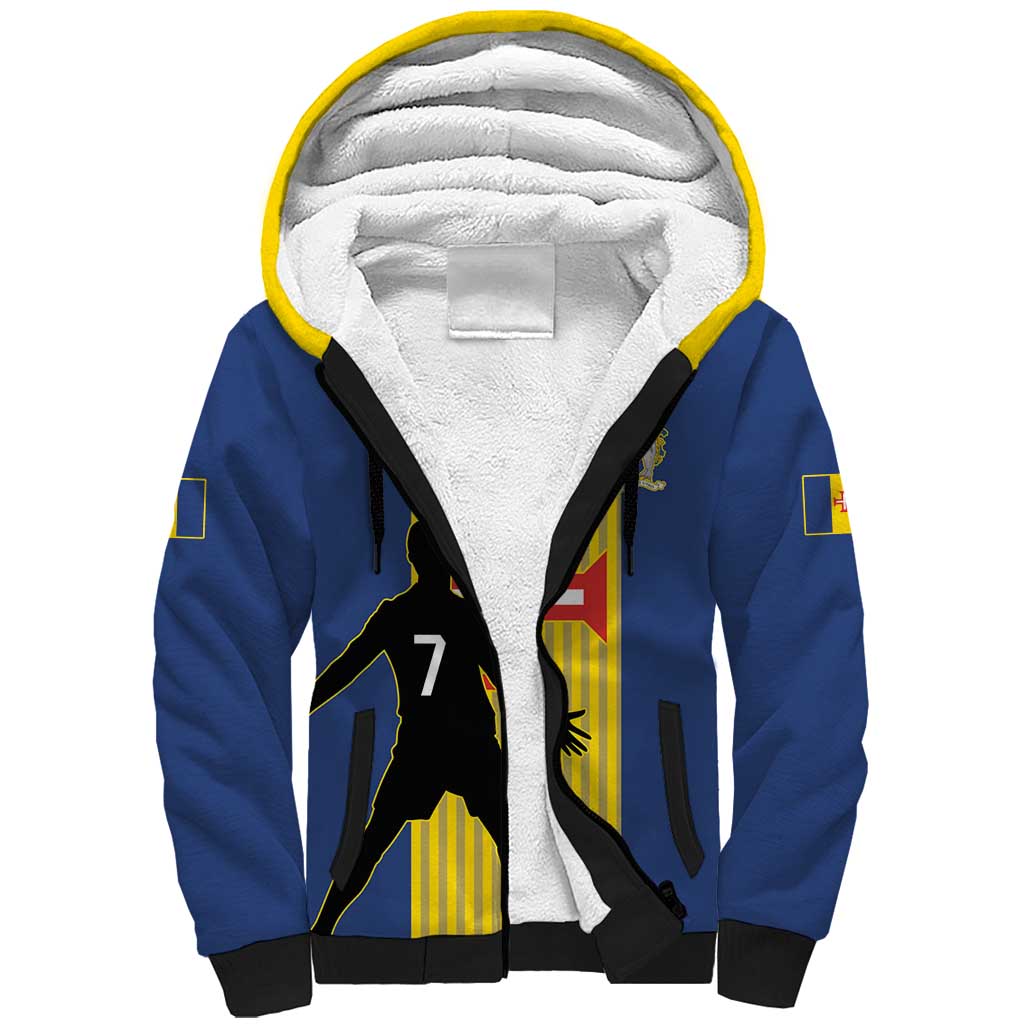 Custom Portugal Maderia Football Sherpa Hoodie Sporty Style